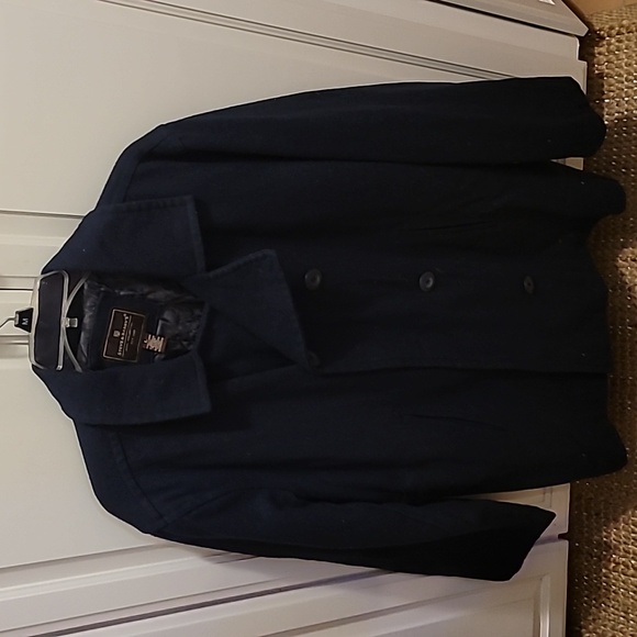Steve & Barry's | Jackets & Coats | Mens Navy Blue Peacoat Large Steve ...